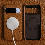 Ostrich Embossed Magnetic Case for Google Pixel 9 Series