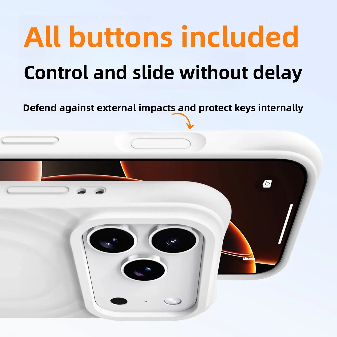 Water Ripple Silicone Magsafe Case for iPhone 17 Series