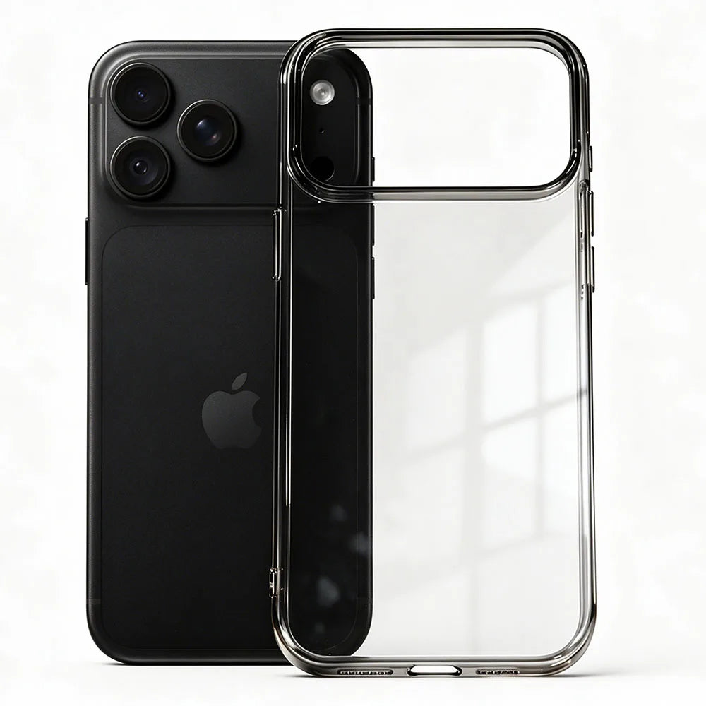 Crystal Clear Protective Case with Raised Camera Ring for iPhone 17 Series