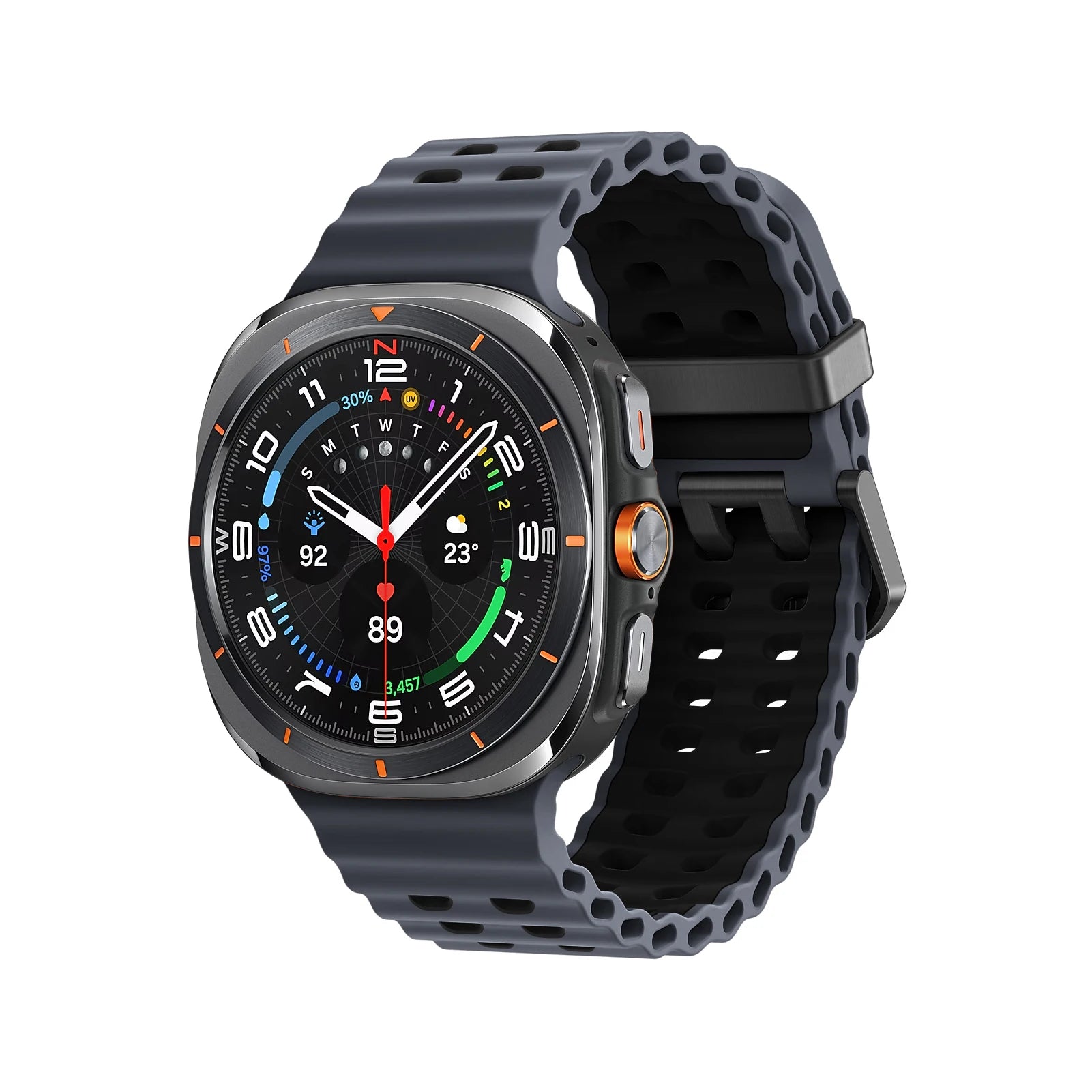 Two-Color Marine Silicone Band for Samsung Galaxy Watch Ultra and Samsung Galaxy Watch Ultra (2025)