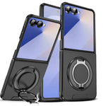 Luxury Hard Magnetic Case with Foldable Kickstand for Samsung Galaxy Z Flip 7