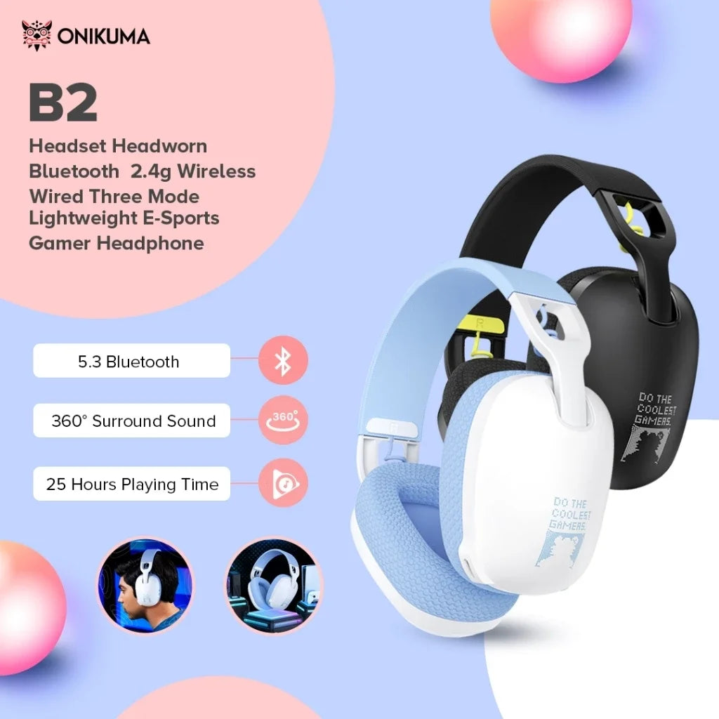 Onikuma B2 Wireless Gaming Headset