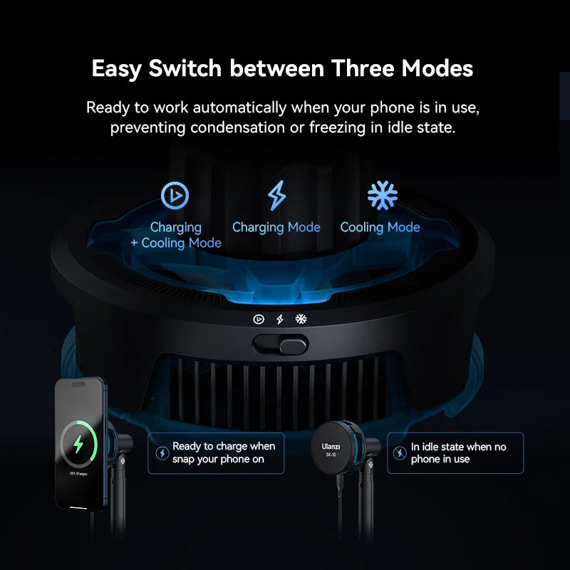 Ulanzi SK-10 Wireless Charging Stand with Cooling Fan