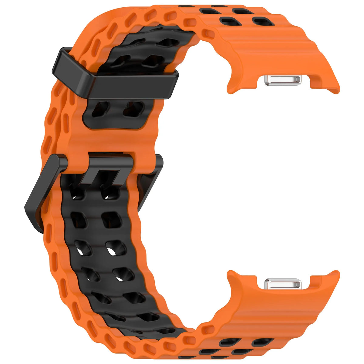 Perforated Silicone Watch Band with One-Click Installation for Samsung Galaxy Watch 9