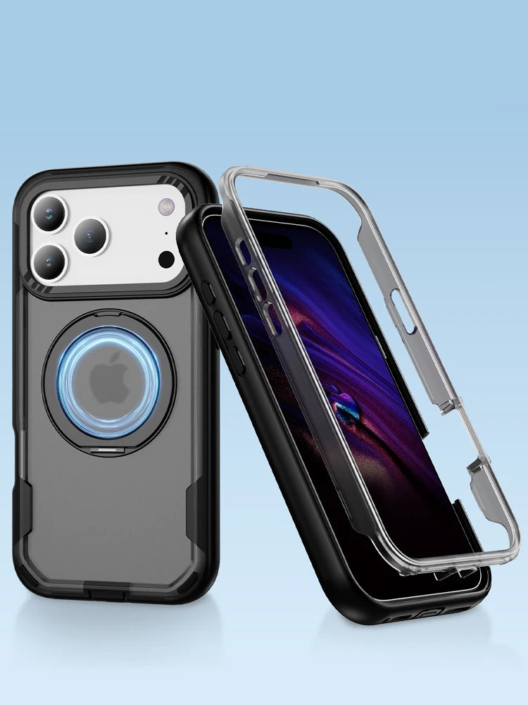 iPhone 17 Series MagSafe Compatible Durable Case with Integrated Kickstand Support
