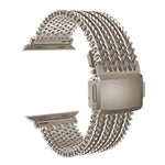 Magnetic Clasp Braided Mesh Band with Adjustable Sizing for Apple Watch