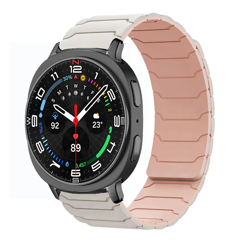 Sport Silicone Band with Magnetic Clasp for Samsung Galaxy Watch 8 / Galaxy Watch 8 Classic