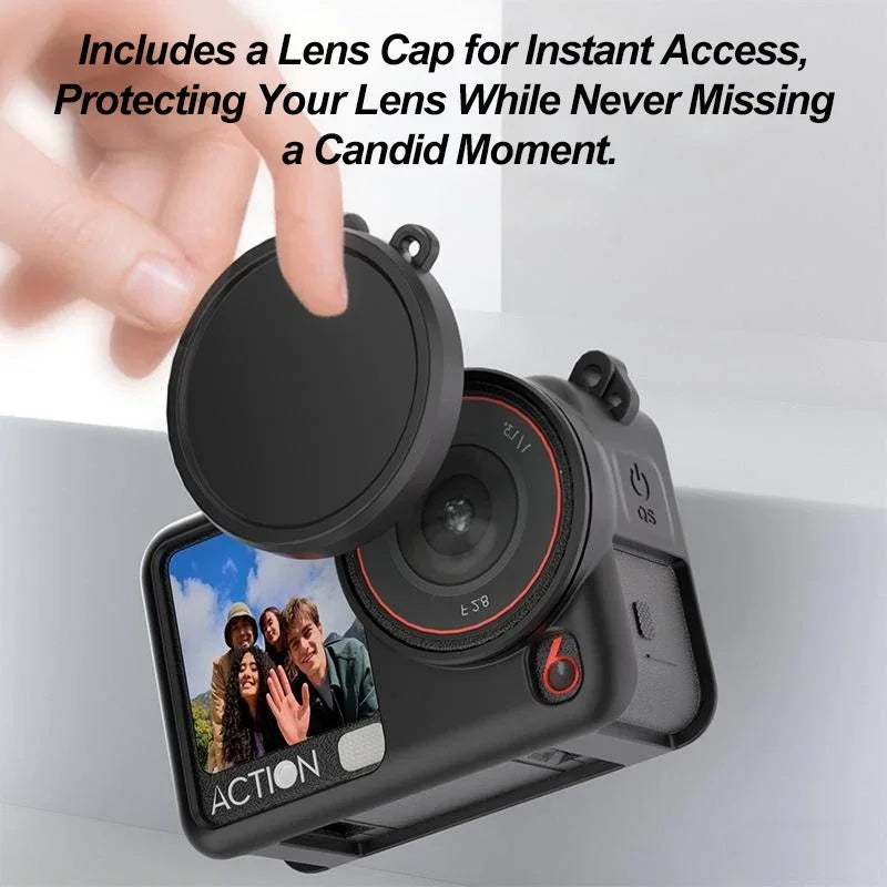 Soft Silicone Protective Case & Lens Cap for DJI Osmo Action 6
