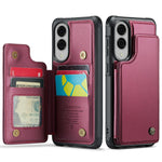 Samsung Galaxy S25 Edge Leather Wallet Case