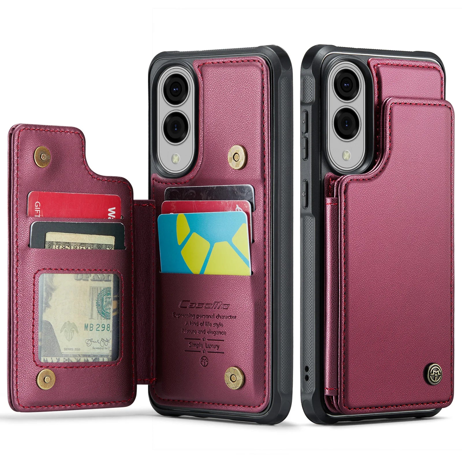 Samsung Galaxy S25 Edge Leather Wallet Case