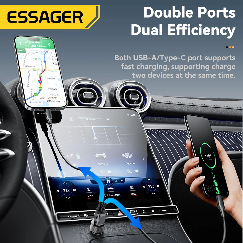 Essager 45W Dual Port Car Charger