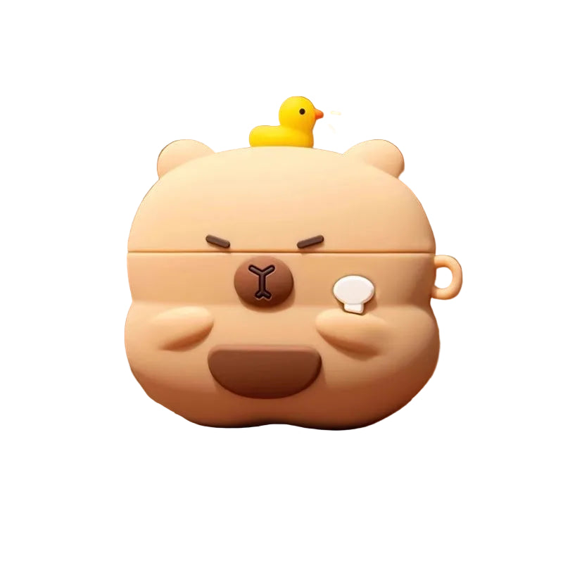 Funny Capybara Silicone Case for AirPods 4