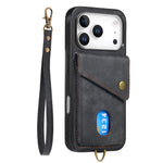 Multi-Functional Retro Leather Wallet Case with Vertical Card Holder for iPhone 17 Series