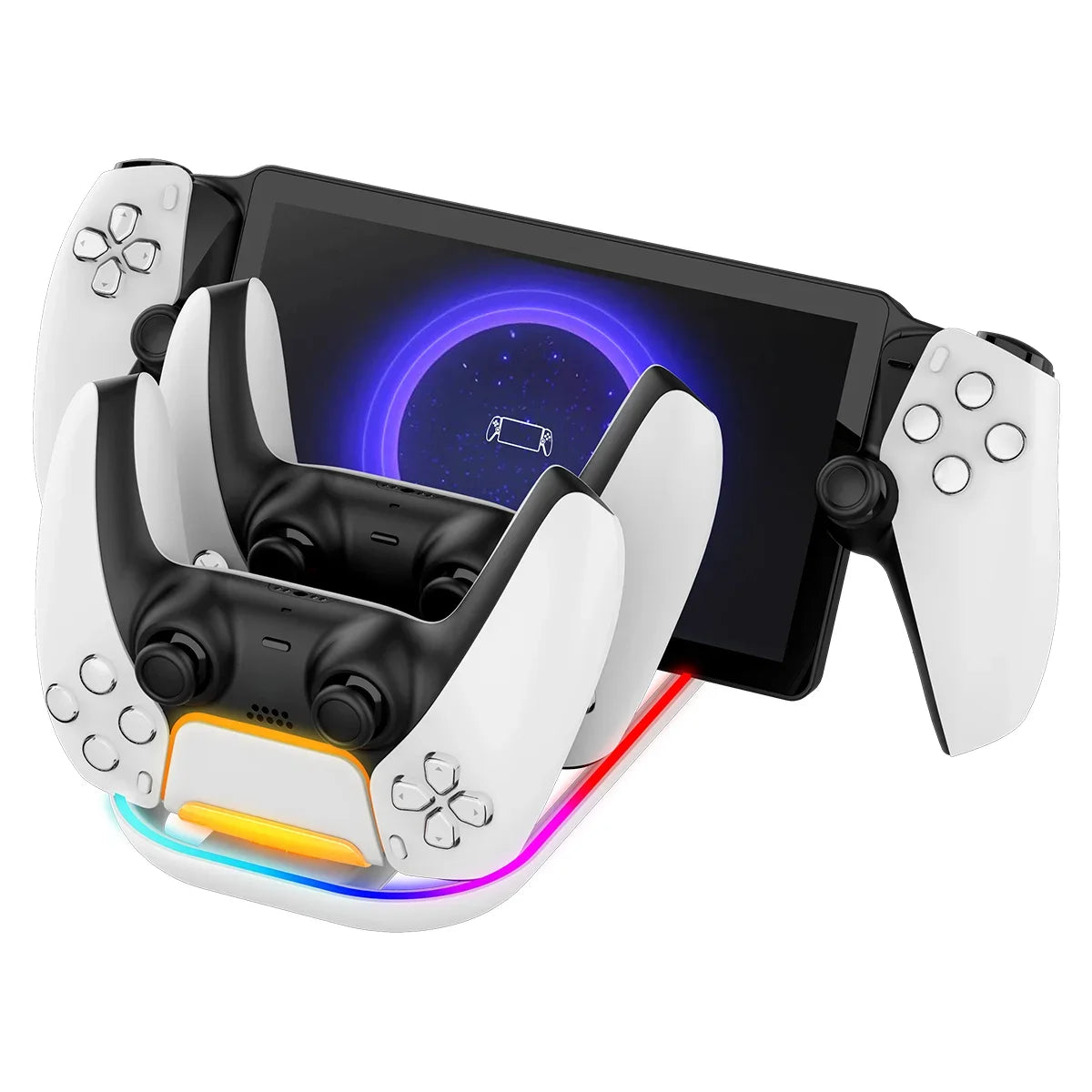 PlayStation Portal & Controller Charging Dock with RGB Lighting and 3 Ports