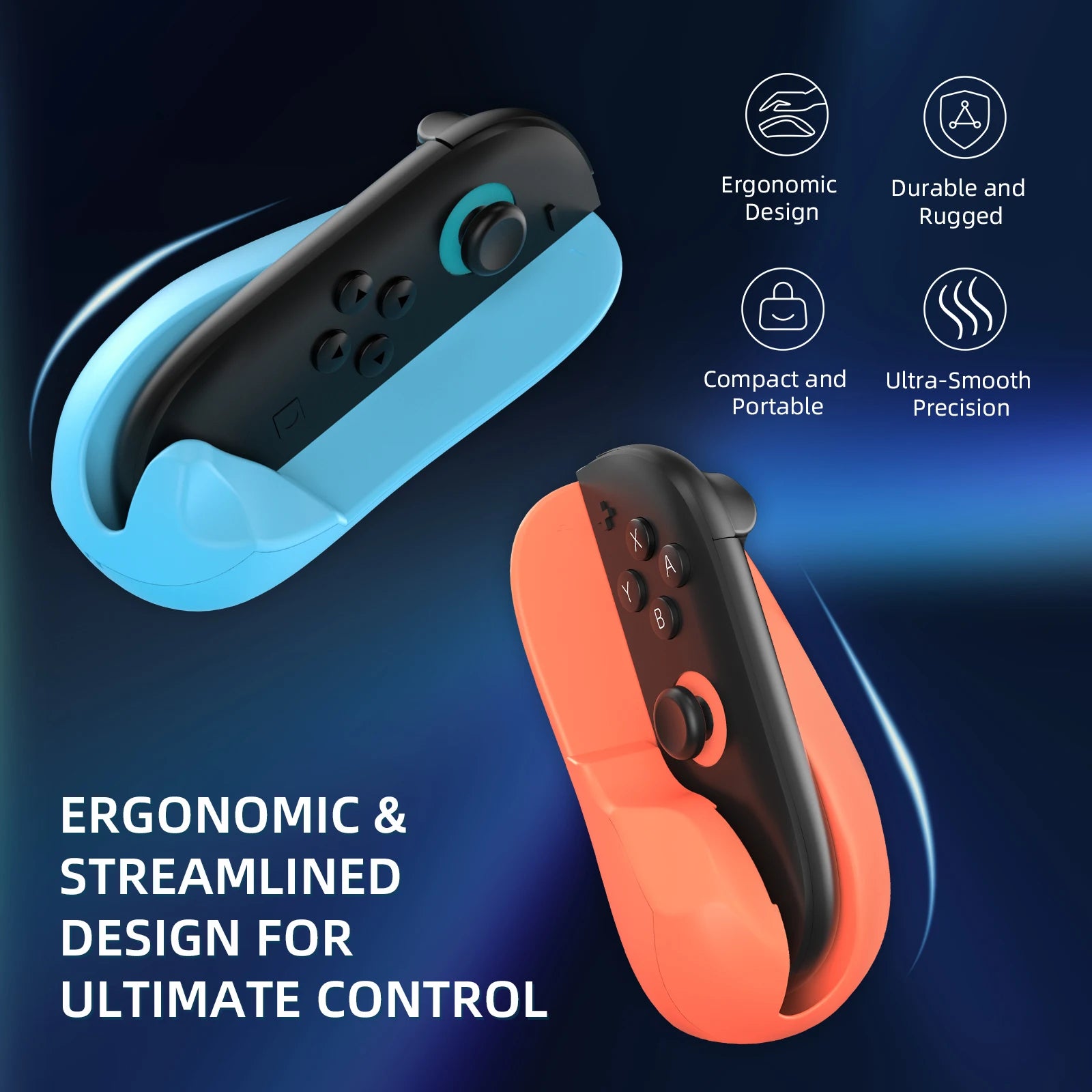 2-Pack Desktop Mouse-Style Grip Holders for Nintendo Switch 2 Joy-Con