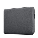 Gray laptop sleeve on a white background