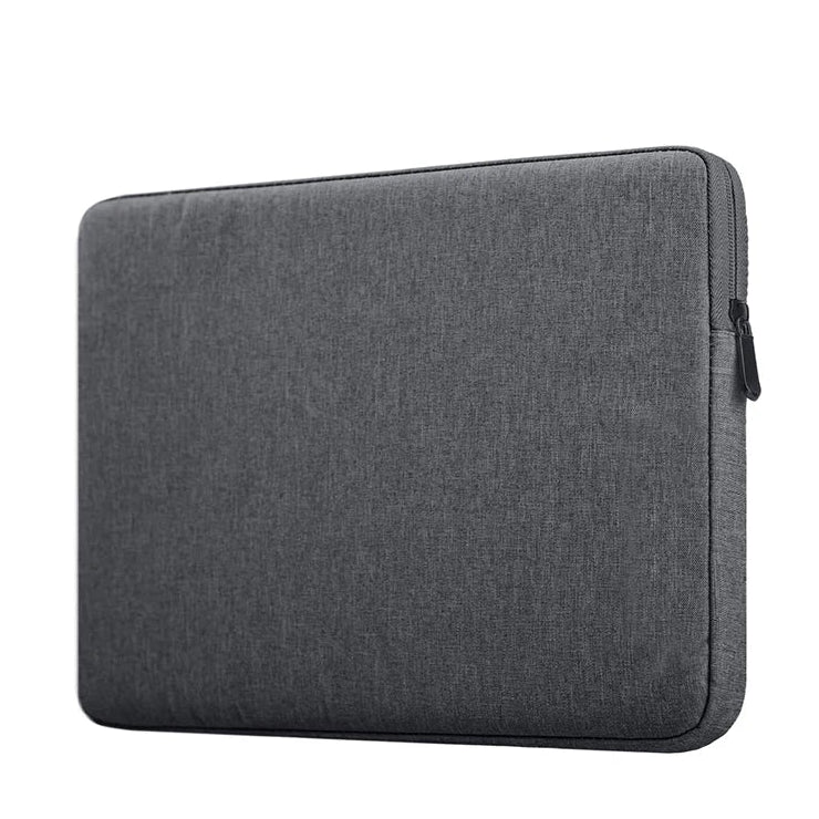 Gray laptop sleeve on a white background
