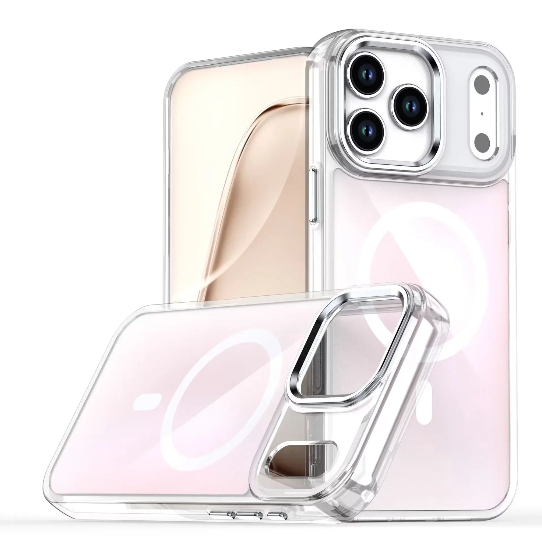 Color-Changing MagSafe Phone Case with Metal Lens Bracket for iPhone 17 Series