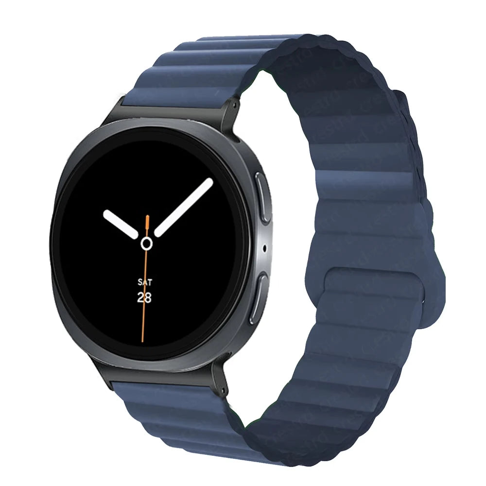 Adjustable Magnetic Silicone Bracelet for Samsung Galaxy Watch 8 & Galaxy Watch 8 Classic