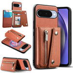 Denim Textured Leather Magnetic Case with Wallet Pocket for Google Pixel 9 Series