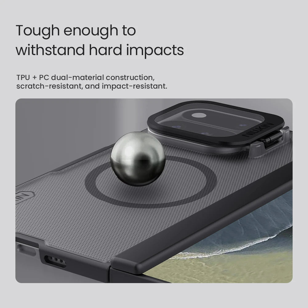 Shockproof Magnetic Case with Camera Cover Stand for Google Pixel 11 Pro Fold