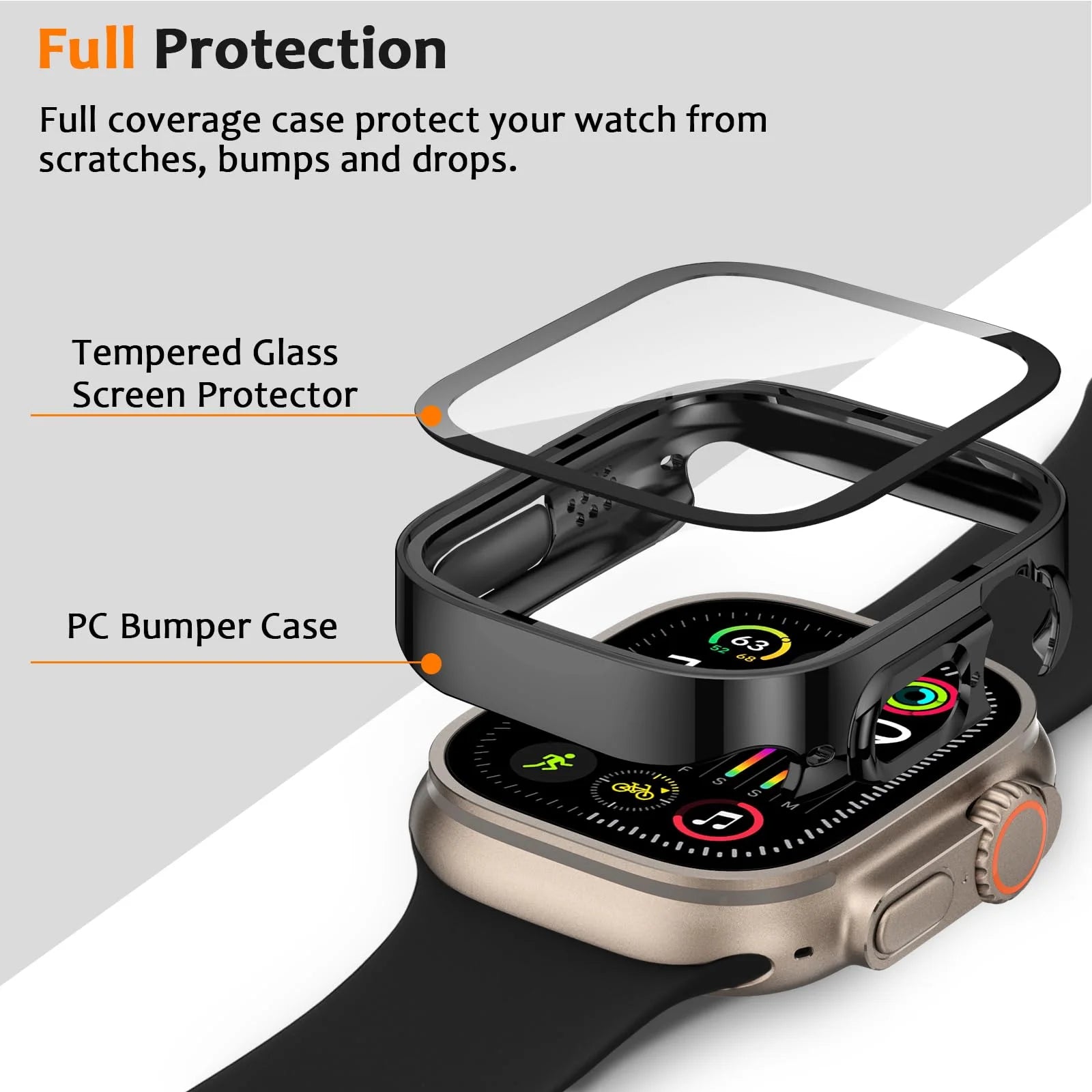 Straight Edge Screen Protector for Apple Watch Ultra