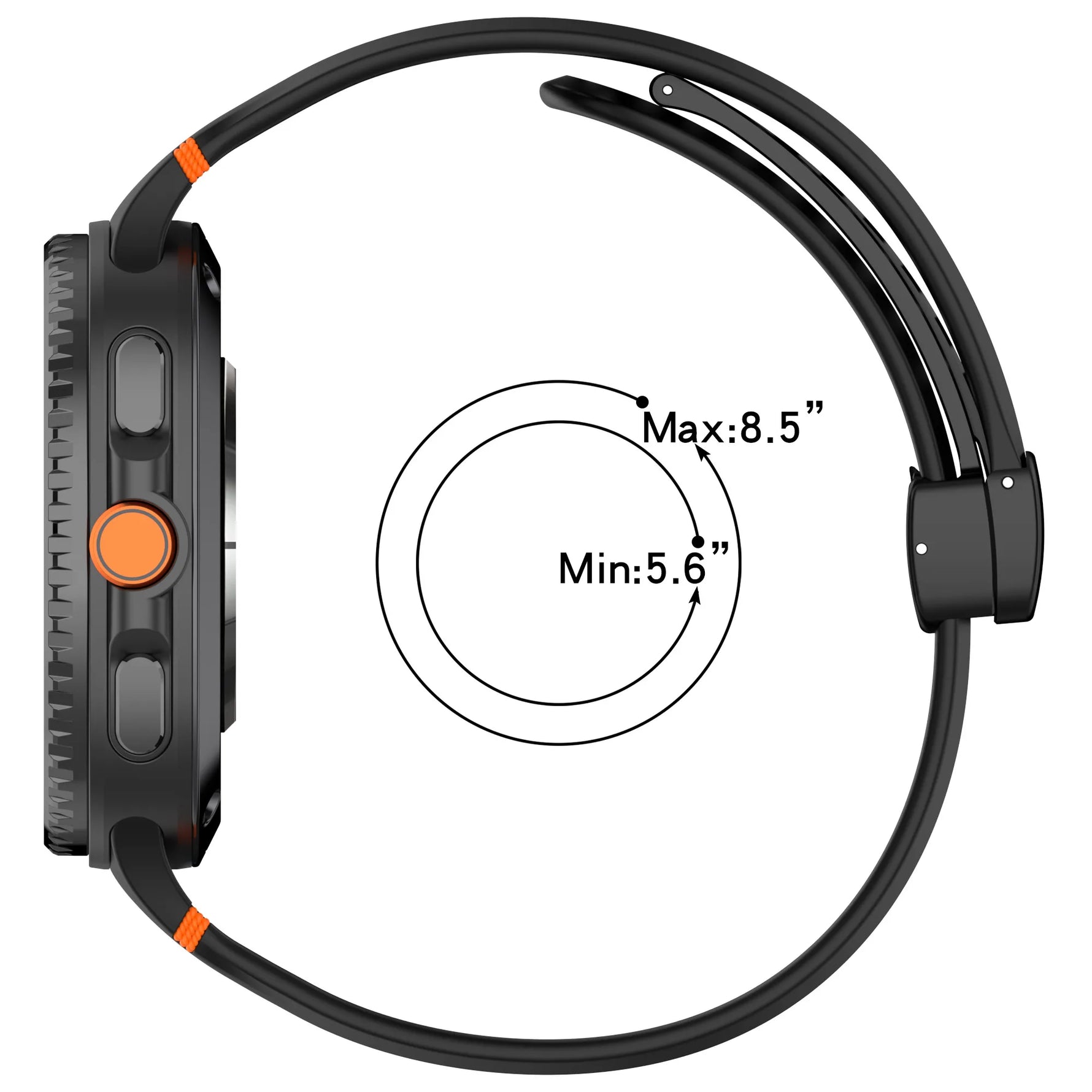 Adjustable Magnetic Silicone Band for Samsung Galaxy Watch 8 & Galaxy Watch 8 Classic