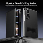 Leather Grain Flip Folio Case with Magnetic Closure for Samsung Galaxy Z Fold 8