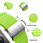 High-Visibility Reflective Nylon Strap for Apple Watch