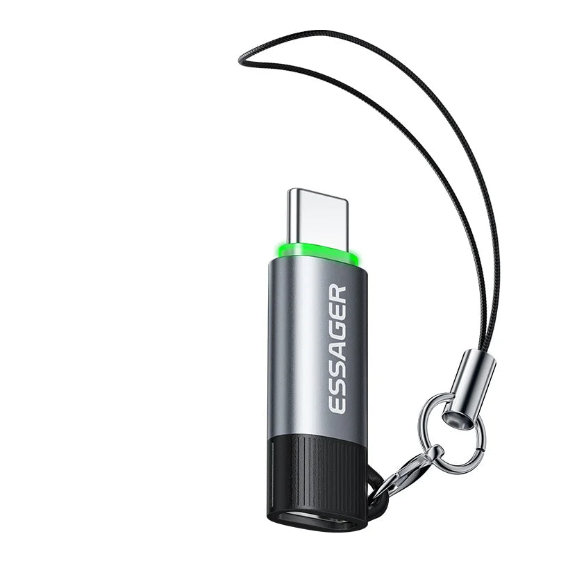 Essager 100W USB-C OTG Adapter With Smart Power-Off and Lanyard
