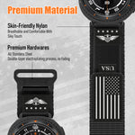 Woven Nylon Watch Strap with Metal Slide Buckle for Samsung Galaxy Watch 9