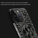 Luxury 3D Patterned Leather Case for iPhone 16 Series