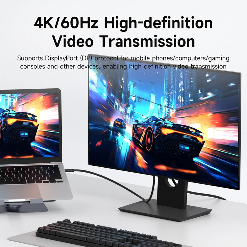 Hagibis 4K60Hz USB-C Power and Data Cable for Smart Glasses