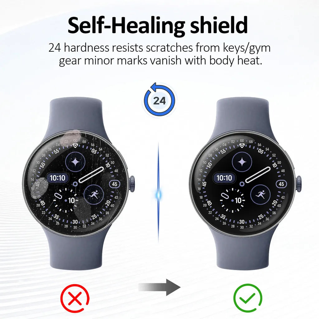 Google Pixel Watch 4 Hydrogel Film HD Scratch-Resistant Protector (3 Pack)