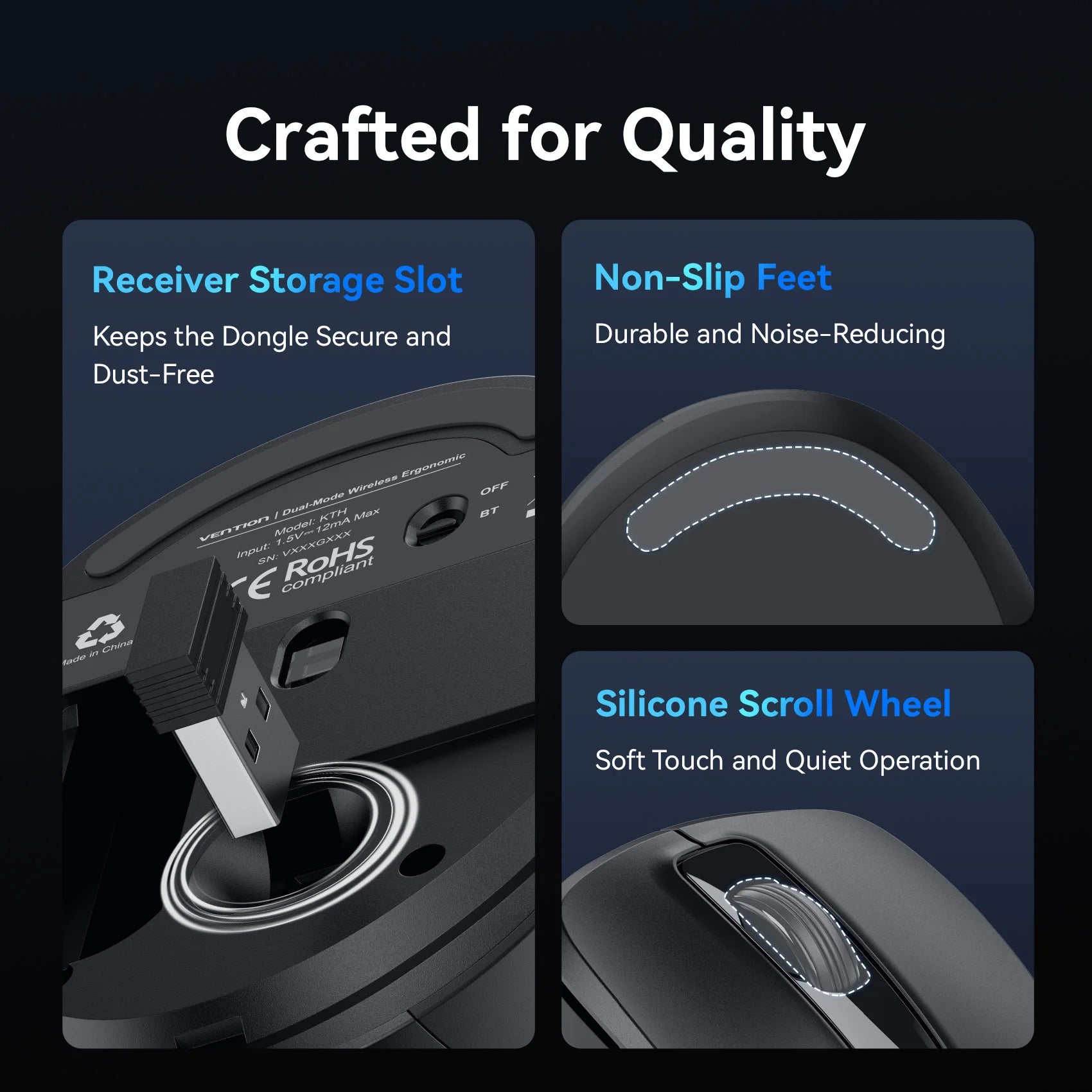 Vention High-Precision Ergonomic Mouse