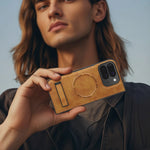 Google Pixel 10 Pro Fold Protective Leather Magnetic Case with Kickstand