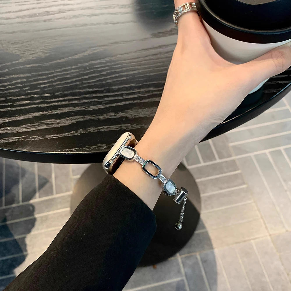 Women's Fashion Metal Link Bracelet for Apple Watch