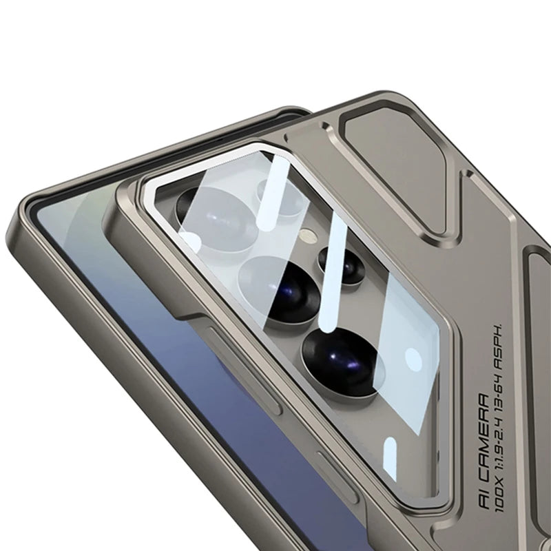 Protective Shockproof Case with Kickstand & Camera Guard for Samsung Galaxy S25 Ultra