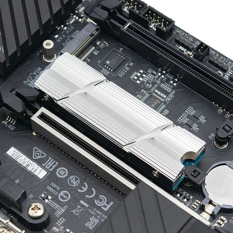 TEUCER M2-9 M.2 2280 SSD Heatsink with Double-Sided Heat Sink & Thermal Silicone Pad