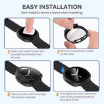 Shockproof PC Case with Tempered Glass Screen Protector for Samsung Galaxy Watch 8