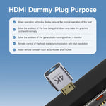 Hagibis 4K HDMI Dummy Plug Display Emulator with EDID Support