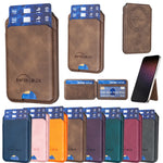 Magnetic Leather Stand Card Holder for iPhone