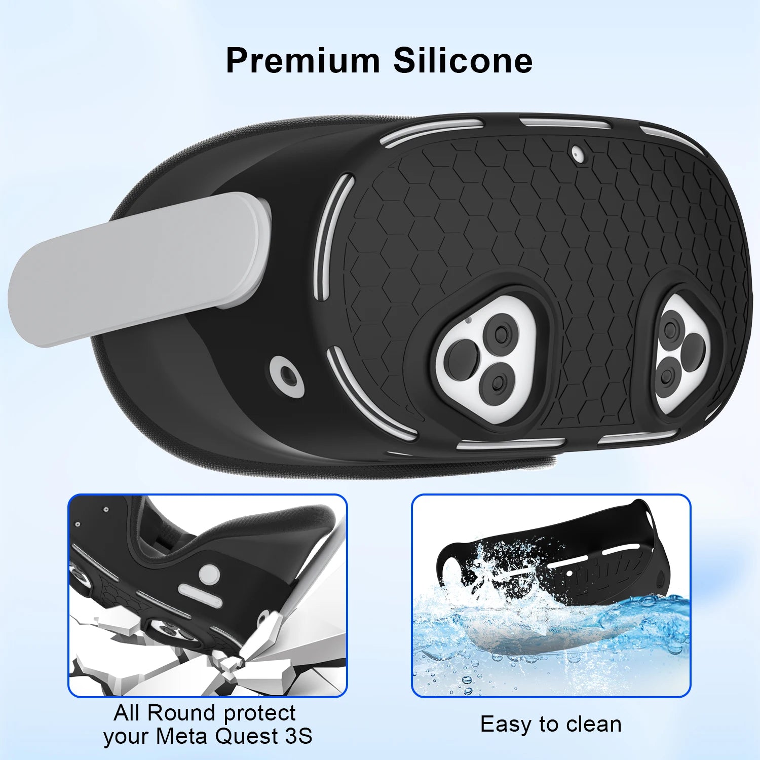 Protective TPU Case for Meta Quest 3S