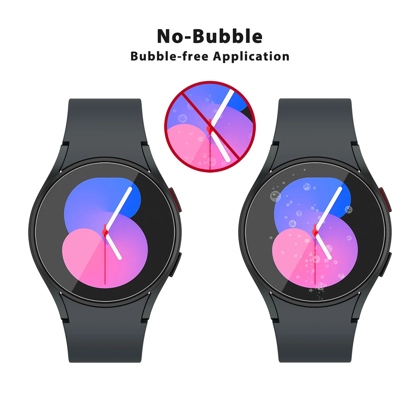 Tempered Glass Screen Protectors for Samsung Galaxy Watch 6 and Galaxy Watch 6 Classic