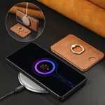 2-in-1 Detachable Magnetic Card Slot Wallet Leather Case for Samsung Galaxy S25 Series