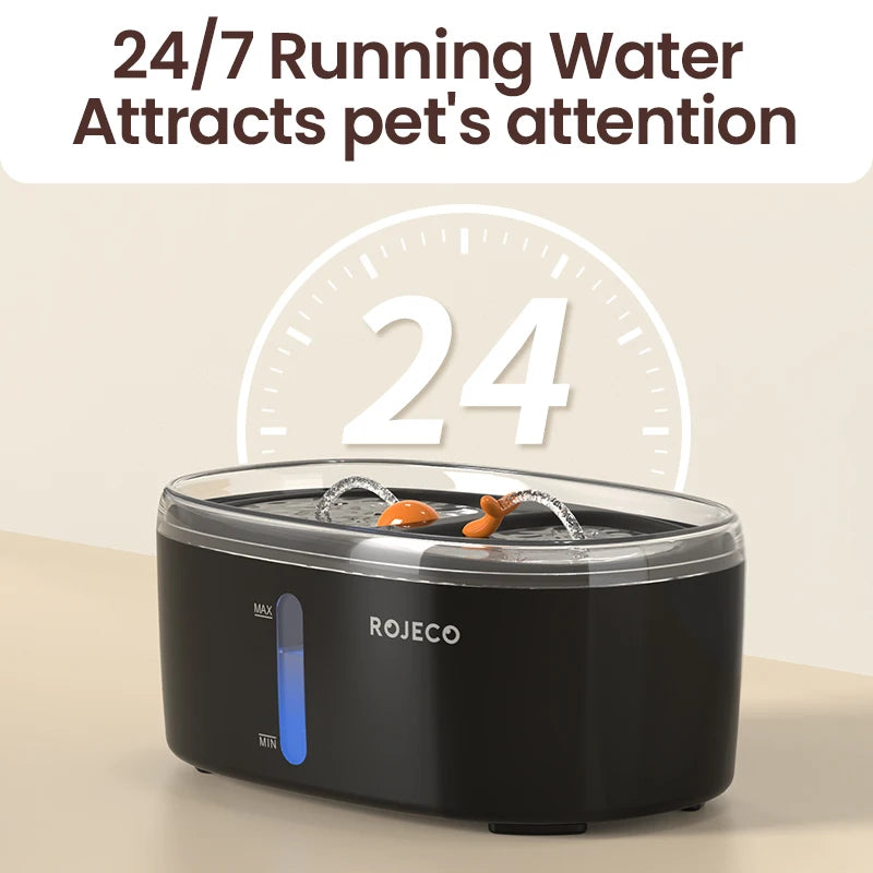 ROJECO 4-Layer Filtration Cat Water Fountain