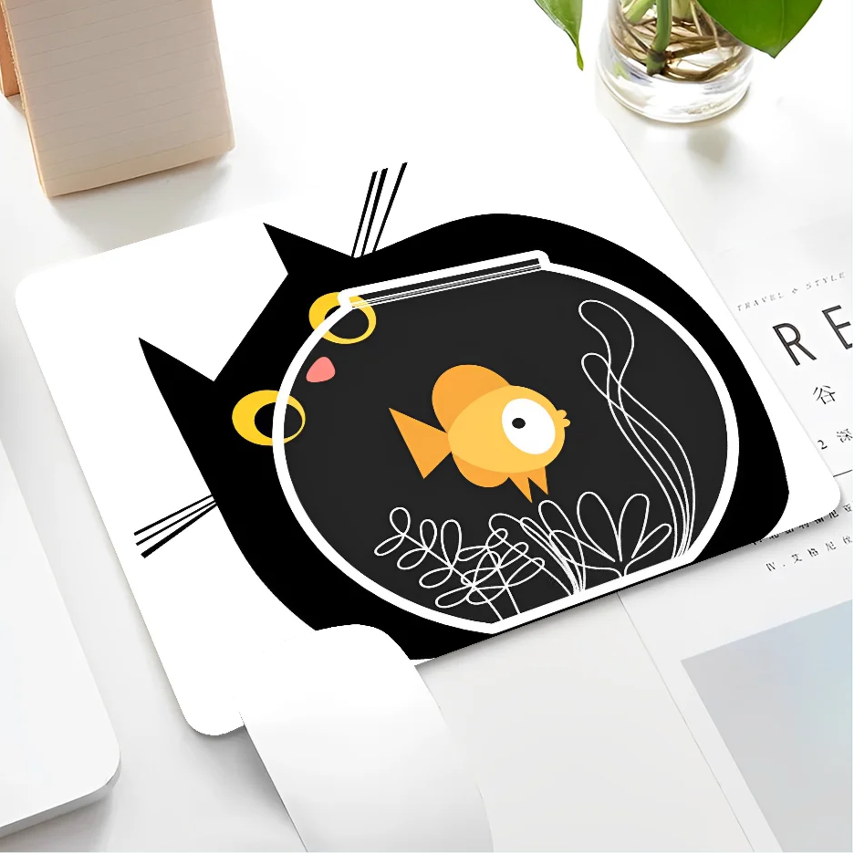 Black Cat Themed Mousepad