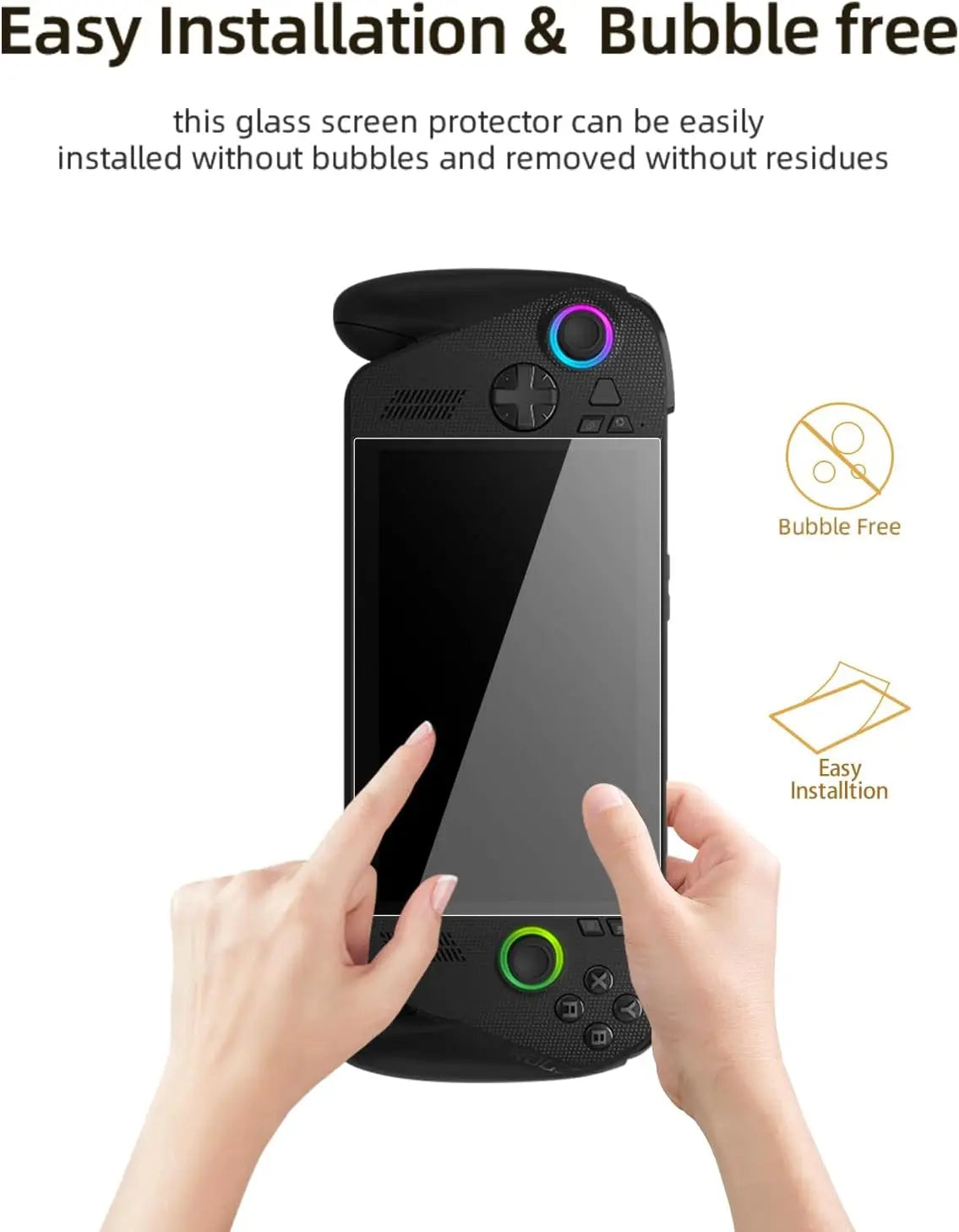 2-Pack HD Tempered Glass Screen Protector for Asus ROG Ally X Console