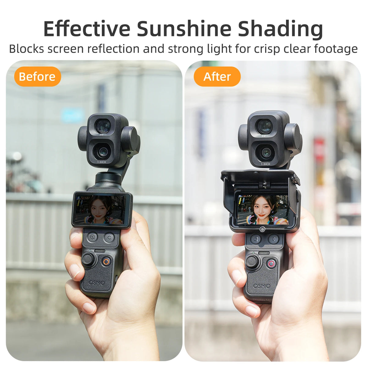 Foldable Anti-Glare Screen Hood DJI Osmo Pocket 4 Pro
