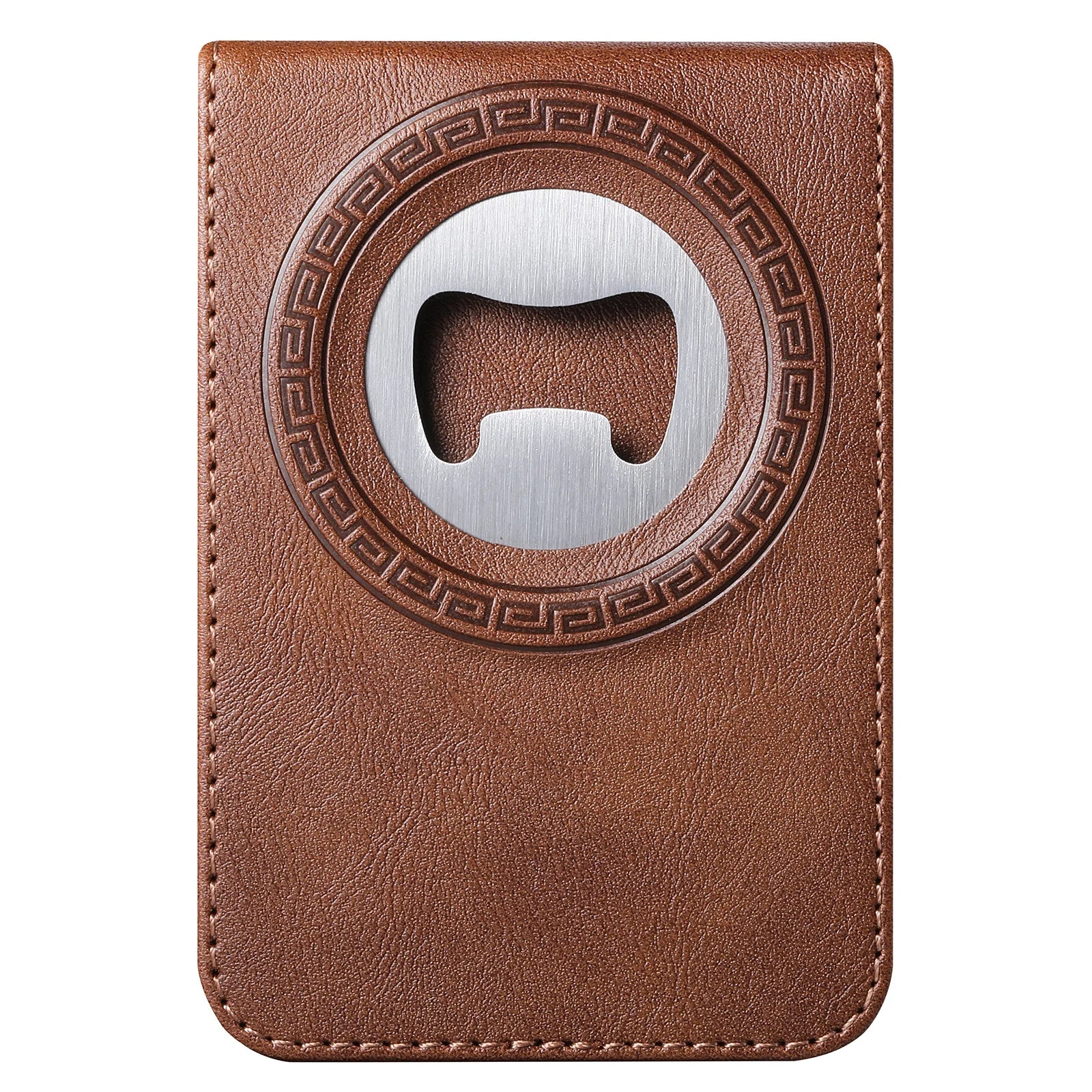 MagSafe Compatible Leather Wallet With Bottle Opener